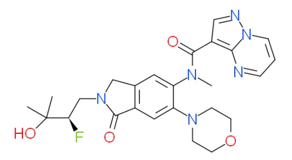 Structure of negative control GNE-6689